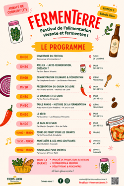 Bocaux et produits fermentés au marché du festival